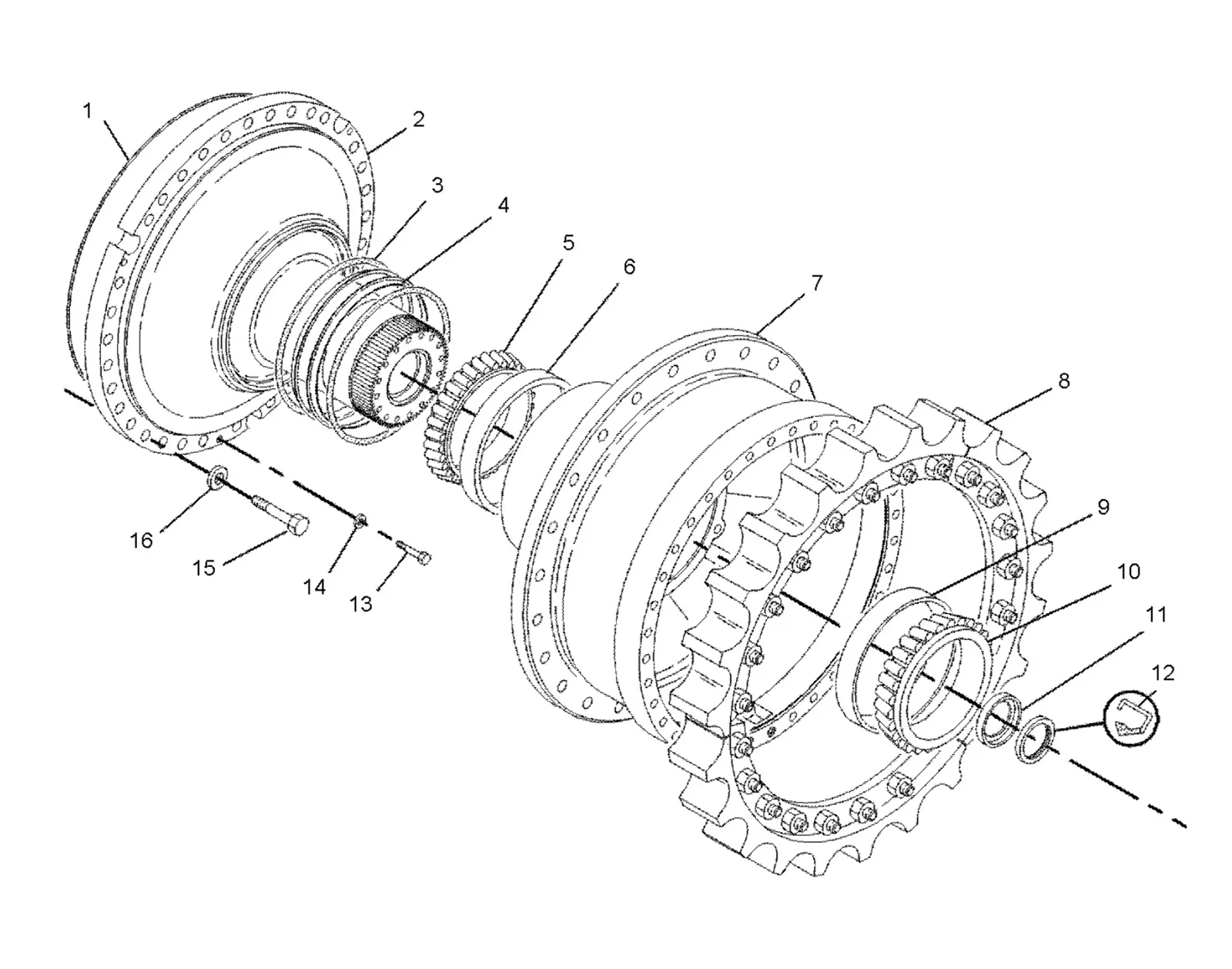 excavator chain roller excavator chain roller